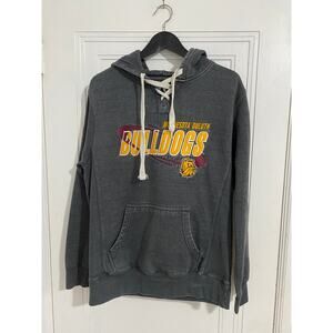 UMD Bulldogs Stitched Hockey Style Hoodie Sweatshirt Size Medium